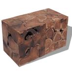 Teakhouten Krukken/Salontafel Set - 42% Korting - Retourdeal, Ophalen of Verzenden, Nieuw, Hout