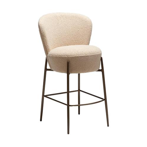 *WOONWINKEL* Dan-Form Orbit Boucle Barstoel Met Hoge Rugleun, Huis en Inrichting, Barkrukken, Nieuw, Verzenden