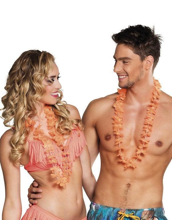 Hawaii Slinger Oranje, Hobby en Vrije tijd, Feestartikelen, Verzenden