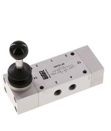 5/3 G1/8 Middenuitlaat Handbediend Hefboom Ventiel, Doe-het-zelf en Verbouw, Gereedschap | Machine-onderdelen en Toebehoren, Nieuw