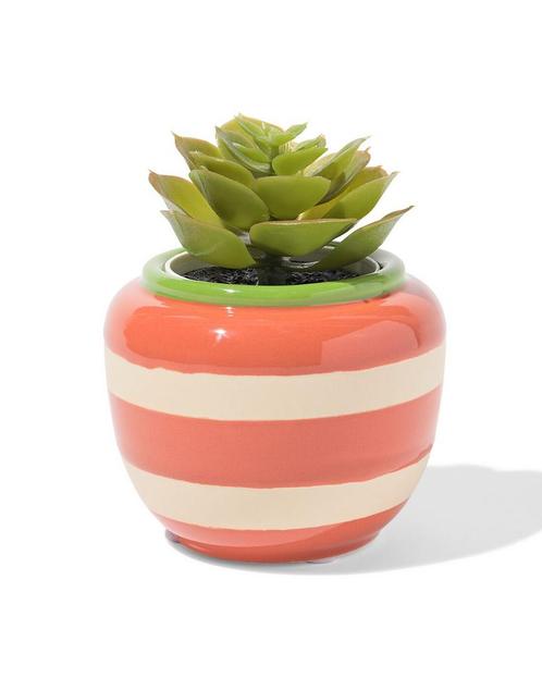 HEMA Bloempot 9x7x7.4cm keramiek terra, Huis en Inrichting, Kamerplanten, Verzenden