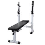 vidaXL Halterbank recht, Sport en Fitness, Fitnessmaterialen, Verzenden, Nieuw