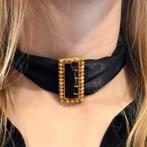 18 Krt. Tricolor gouden gesp | Vintage/antiek (witgoud), Sieraden, Tassen en Uiterlijk, Antieke sieraden, Ophalen of Verzenden