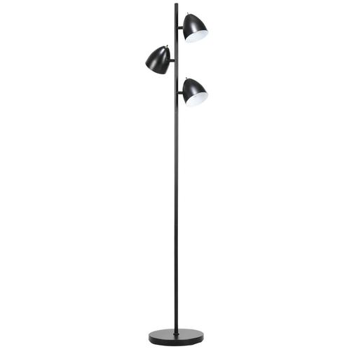 Verstelbare Staande Lamp - Industrieel Design - Zwart, Huis en Inrichting, Lampen | Vloerlampen, Nieuw, Stof, Ophalen of Verzenden