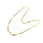 Gouden Figaro schakel ketting | 50 cm (gouden ketting), Sieraden, Tassen en Uiterlijk, Kettingen, Ophalen of Verzenden, Gebruikt