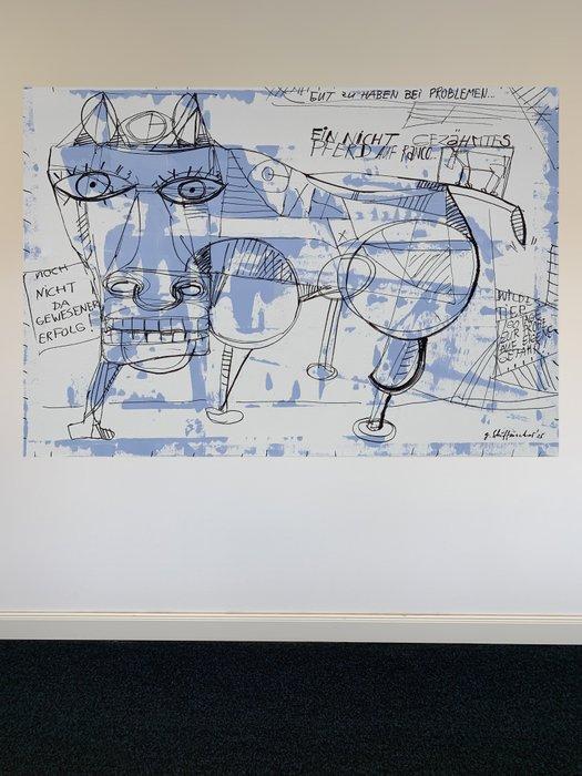 Gustav Schiffmacher - nu 2294 - A horse that wasnt quite, Antiek en Kunst, Kunst | Schilderijen | Modern