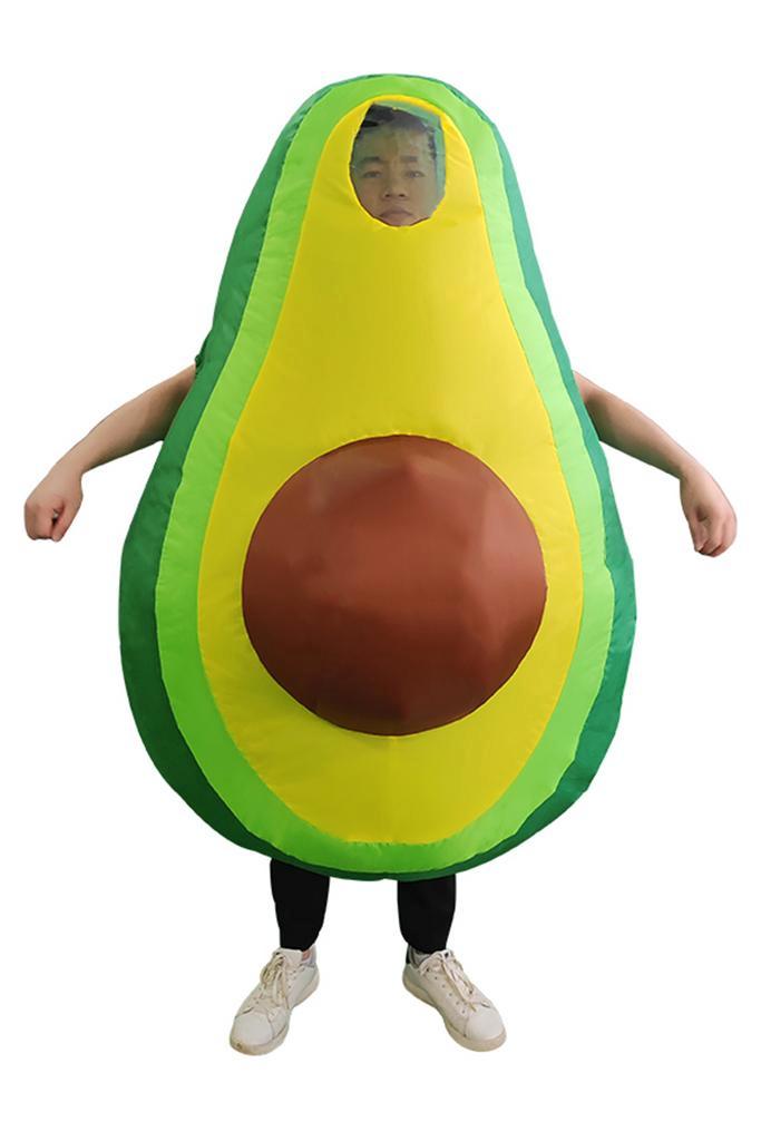 KIMU® Opblaas Kostuum Avocado Pak Opblaasbaar Pak Avocadopak, Kleding | Heren, Carnavalskleding en Feestkleding, Kleding, Nieuw