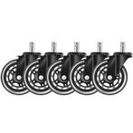 Malatec Transparante Bureaustoelwieltjes 11mm/75mm - Zwen..., Ophalen of Verzenden, Nieuw in verpakking