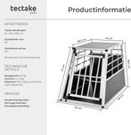 tectake® - Autobench hondenbench - 65 x 90 x 69,5 cm - Schui, Verzenden, Nieuw