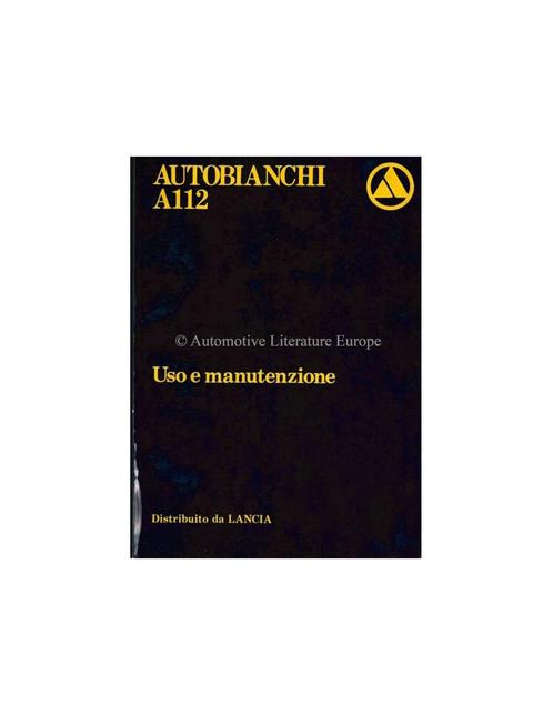 1981 AUTOBIANCHI A112 INSTRUCTIEBOEKJE ITALIAANS, Auto diversen, Handleidingen en Instructieboekjes