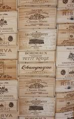 Exclusief Champagne-stoffen met houten koffers - Textiel -