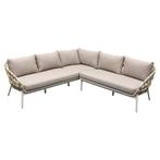 Montreal hoekbank loungeset 2 delig taupe rope, Tuin en Terras, Tuinsets en Loungesets, Ophalen of Verzenden, Nieuw