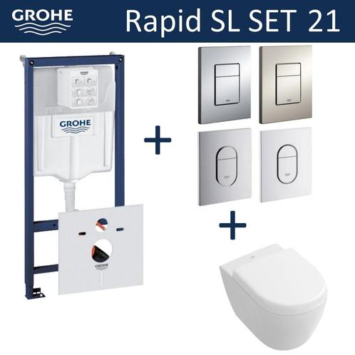Grohe Rapid SL Toiletset set21 Villeroy & Boch Subway 2.0, Doe-het-zelf en Verbouw, Sanitair, Overige typen, Nieuw, Ophalen of Verzenden