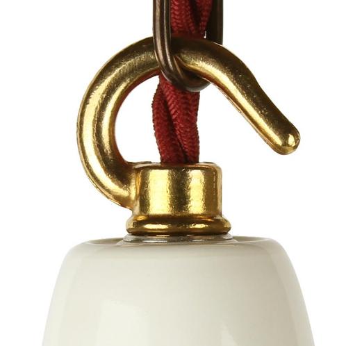 Fitting Keramiek Wit Hook Messing E27, Huis en Inrichting, Lampen | Losse lampen, Ophalen of Verzenden