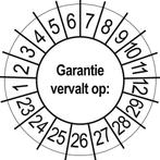 50 Keuringsstickers Garantie vervalt op Rond 35 mm, Nieuw, Verzenden