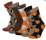 Jongens sokken met safari print 5-pack €7,95, Nieuw, Jongen, Apollo, Sokken
