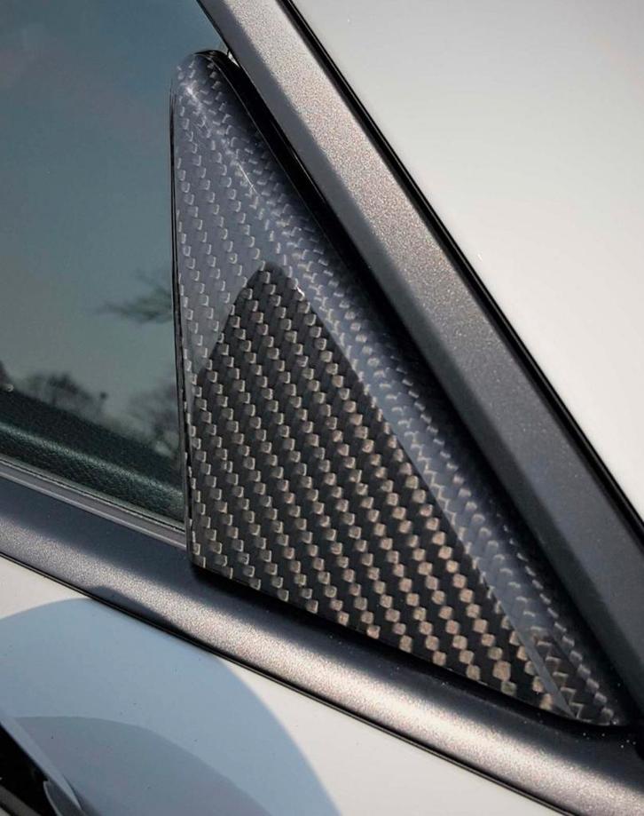 Porsche 991 981 718 carbon driehoek spiegelbinnenkant, Auto diversen, Tuning en Styling, Verzenden