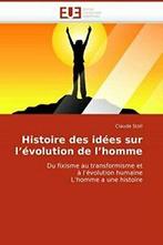 Histoire des idees sur levolution de lhomme. STOLL-C, Zo goed als nieuw, Stoll-C, Verzenden