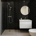 Rak Pure – Black – Wandtegel – 10x30cm – Shiny – 6513001625, Doe-het-zelf en Verbouw, Tegels, 40 tot 60 cm, 40 tot 60 cm, Nieuw