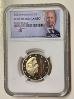 Nederland, Vaticaan. 2 Euro 2024 (2 monete) Proof + BU, Postzegels en Munten, Munten | Europa | Euromunten