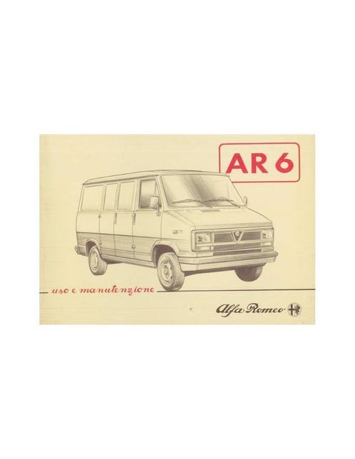1987 ALFA ROMEO AR 6 INSTRUCTIEBOEKJE ITALIAANS, Auto diversen, Handleidingen en Instructieboekjes