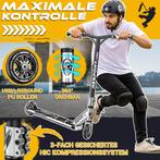 Stuntstep - Voor kinderen en volwassenen - Vouwbaar - Zilver, Fietsen en Brommers, Steps, Verzenden, Zo goed als nieuw