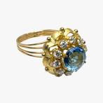 Ring - 18 karaat Geel goud - 1.90ct. tw. Topaas - Diamant -, Nieuw