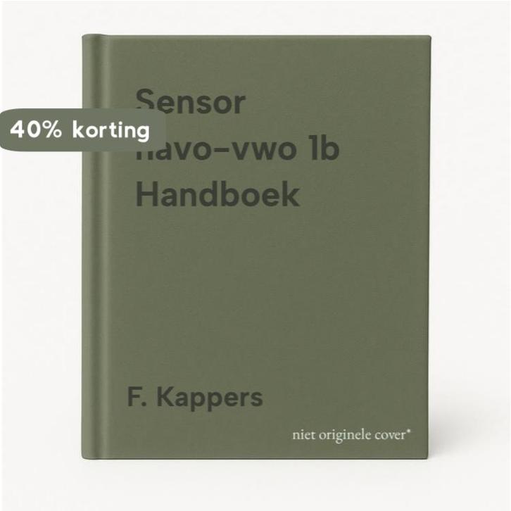 Sensor havo-vwo 1b Handboek 9789034567864 F. Kappers, Boeken, Schoolboeken, Gelezen, Verzenden