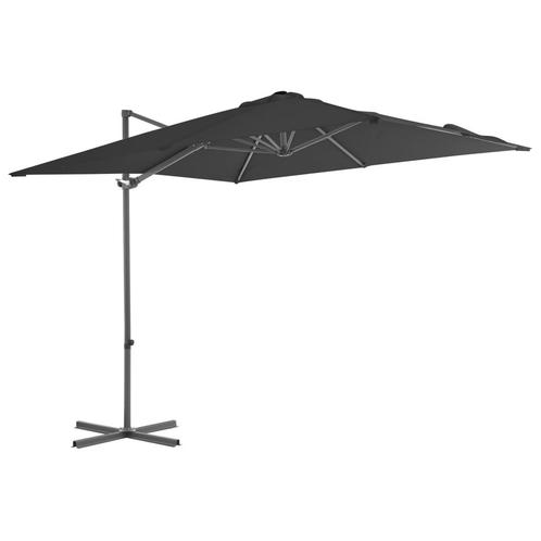 vidaXL Zweefparasol met stalen paal 250x250 cm, Tuin en Terras, Parasols, Nieuw, Verzenden