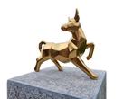 Beeld, Ceramic Bull Gold - 26.5 cm - Keramiek