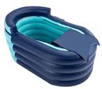 Groot zwembad met ergonomische rugleuning en oplaadbare pomp, Verzenden, Nieuw