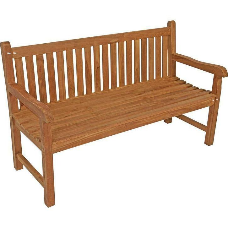 Teakhouten tuinbank 3 persoon 150 cm breed - teak bank, Tuin en Terras, Tuinsets en Loungesets, Bank, Nieuw, 3 zitplaatsen, Hardhout