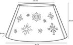 2dekans | House of Seasons Kerstboomrok - L50 x B30 x H26 cm, Diversen, Kerst, Ophalen of Verzenden, Zo goed als nieuw