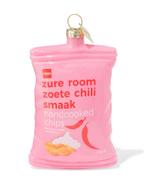 HEMA Kersthanger 10.5cm glas chips 3+1 gratis met HP, Diversen, Kerst, Verzenden, Nieuw