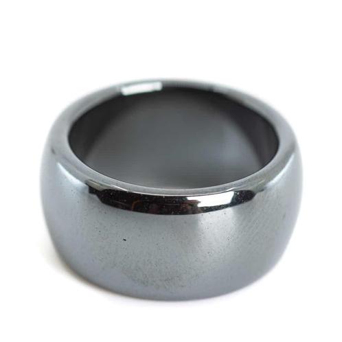 Edelstenen Ring Hematiet (10 mm - Maat 15), Sieraden, Tassen en Uiterlijk, Ringen, Nieuw, Verzenden