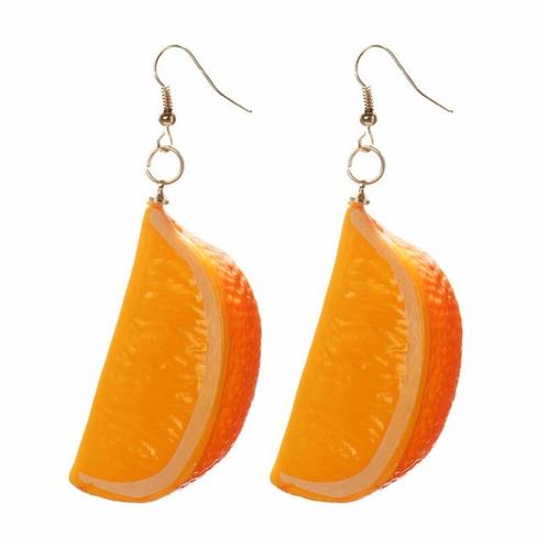 Fako Bijoux® - Oorbellen - Plastic Fruit - Sinaasappel, Sieraden, Tassen en Uiterlijk, Oorbellen, Verzenden