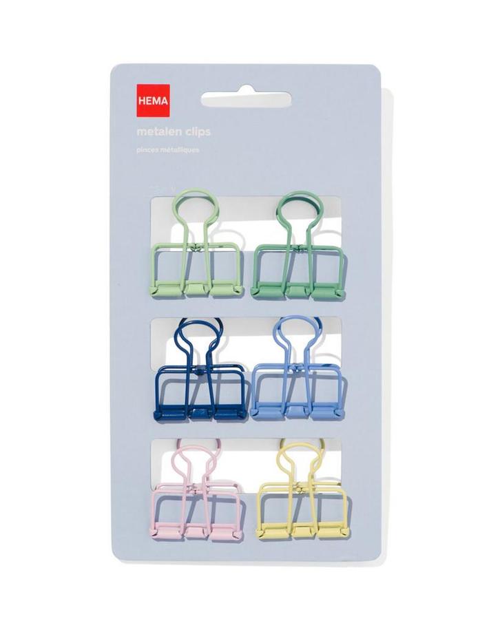 HEMA Papierklemmen groot - 6 stuks, Diversen, Agenda's, Nieuw, Verzenden