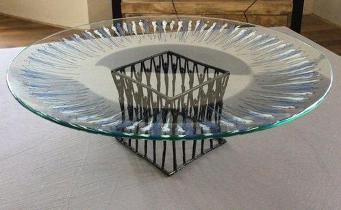 Corry Ammerlaan - Schaal - bronzed metal and glass, Antiek en Kunst, Curiosa en Brocante