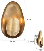 2dekans | Anne Lighting wandlamp Brassi - brons - metaal -, Huis en Inrichting, Lampen | Wandlampen, Ophalen of Verzenden, Zo goed als nieuw