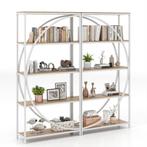 LIVSK Boekenkast Etagère - Halvemaanvormig Ontwerp met 5 Pla, Verzenden, Nieuw
