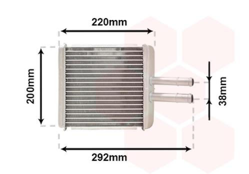 KACHEL RADIATEUR VOOR DAEWOO LANOS 1998-2009 96190674, Auto-onderdelen, Airco en Verwarming, Nieuw, Ophalen of Verzenden