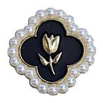 Fako Bijoux® - Magnetische Mini Broche - Klaver Met Tulp, Sieraden, Tassen en Uiterlijk, Broches, Verzenden, Nieuw