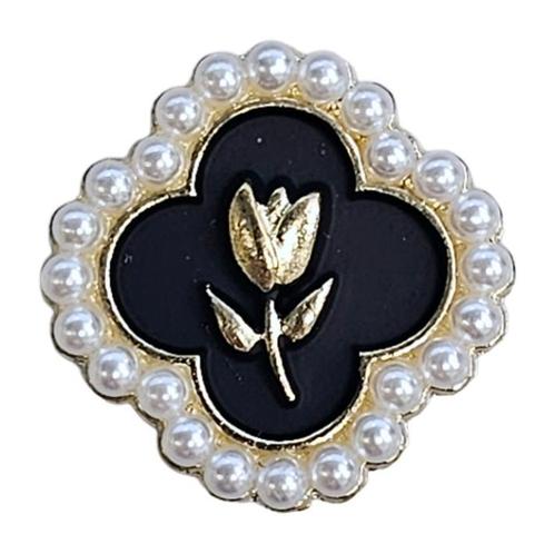 Fako Bijoux® - Magnetische Mini Broche - Klaver Met Tulp, Sieraden, Tassen en Uiterlijk, Broches, Verzenden
