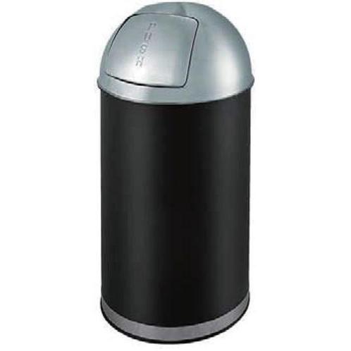 Afvalbak met push deksel | Zwart | 35L, Zakelijke goederen, Horeca | Keukenapparatuur, Verzenden