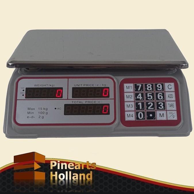 Horeca Weegschaal, Controle  & Prijs Weegschaal, 15 Kg x 2g, Doe-het-zelf en Verbouw, Weegschalen, Overige typen, Nieuw, Minder dan 50 kg