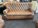 Chesterfield Maarssen Bruin Leren Chesterfield Bank hoge rug, Huis en Inrichting, Banken | Bankstellen, Ophalen, Chesterfield