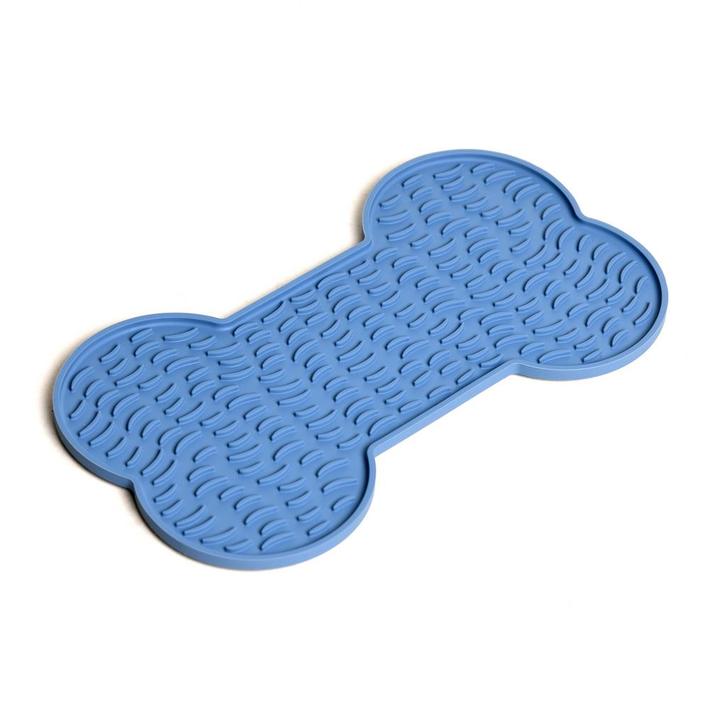 Likmat Bone Blauw  voor hond of kat (Eten en drinken), Dieren en Toebehoren, Hondenvoerbakken en Drinkbakken, Nieuw, Ophalen of Verzenden