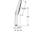 GROHE Rainshower SmartActive 150 Handdouche - Ø 15 cm - 3, Verzenden, Zo goed als nieuw