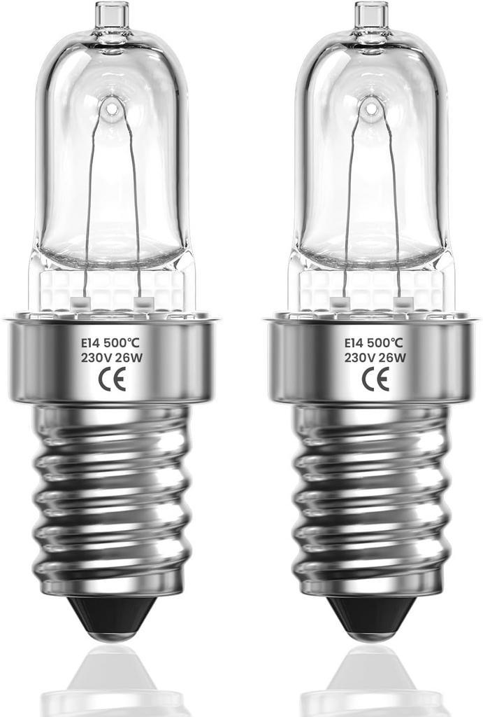 Ovenlamp E14 26W dimbaar 500°C warm wit 2700K – 2 stuks, Huis en Inrichting, Lampen | Overige, Nieuw, Verzenden