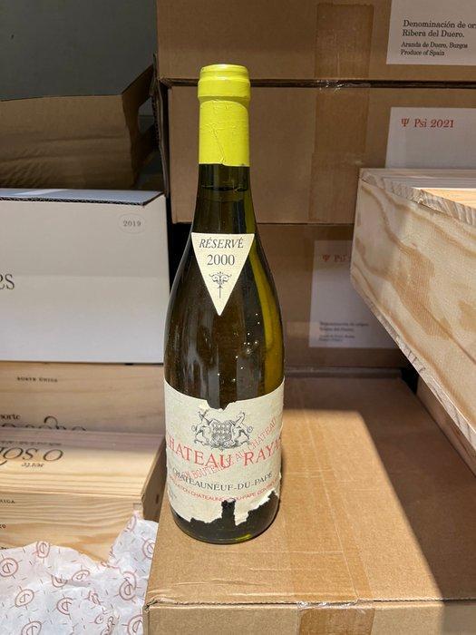 2000 Château Rayas Blanc - Châteauneuf-du-Pape - 1 Fles, Verzamelen, Wijnen